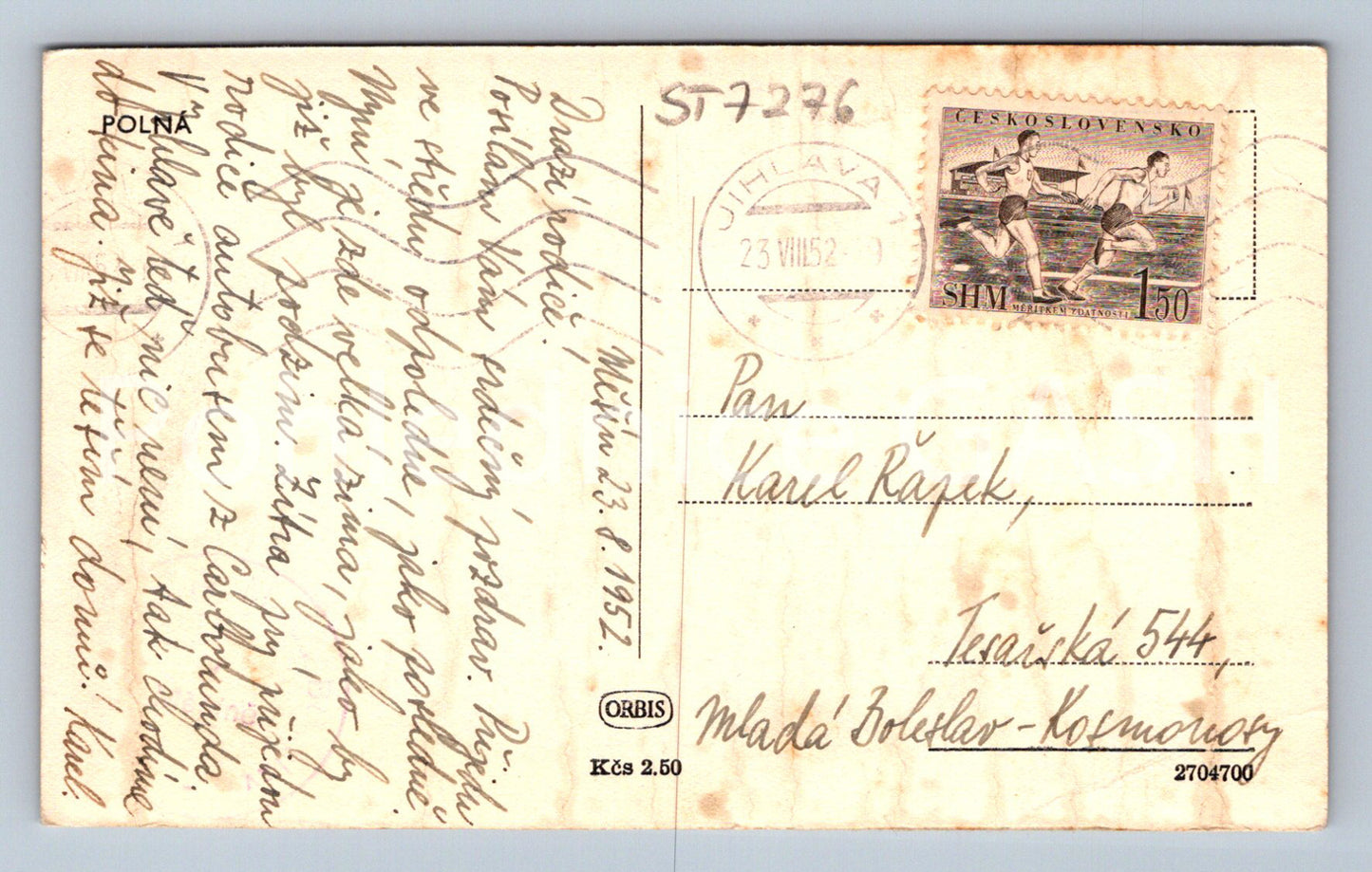 Postcard POLNÁ (ST7276)