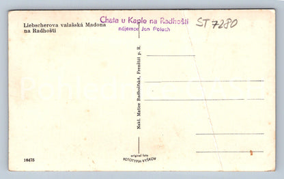 Postcard LIEBSCHER'S WALLACHIAN MADONNA AT RADHOŠT (ST7280)
