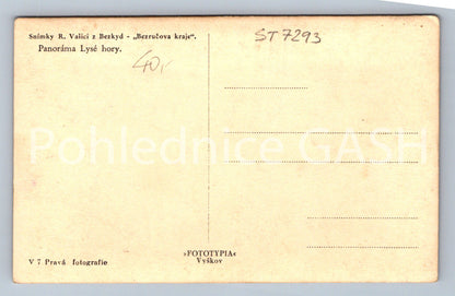 Postcard PANORAMA OF LYSÁ HORA (ST7293)