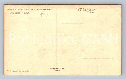 Postcard LYSÁ HORA IN WINTER (ST7295)