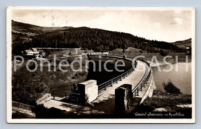 Postcard TOURIST REST HOUSE ON THE BYSTŘIČKA DAM - AT LENT (ST7318)