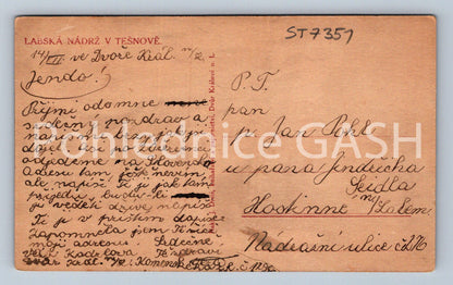 Postcard ELBE RESERVOIR IN TĚŠNOV (ST7351)