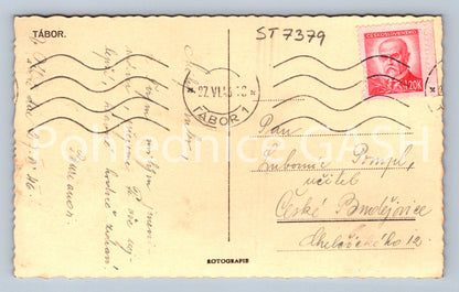 Postcard TÁBOR (ST7379)