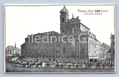 Postcard PRAGUE 100 YEARS AGO - JOSEPH SQUARE (ST7386)