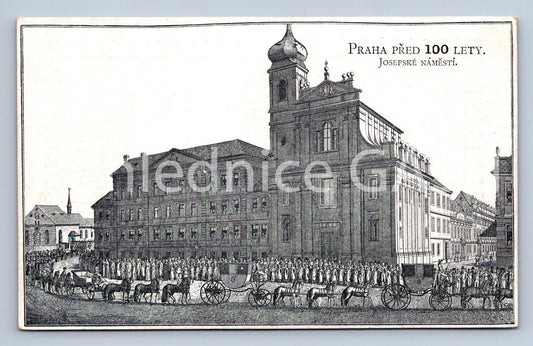 Postcard PRAGUE 100 YEARS AGO - JOSEPH SQUARE (ST7386)
