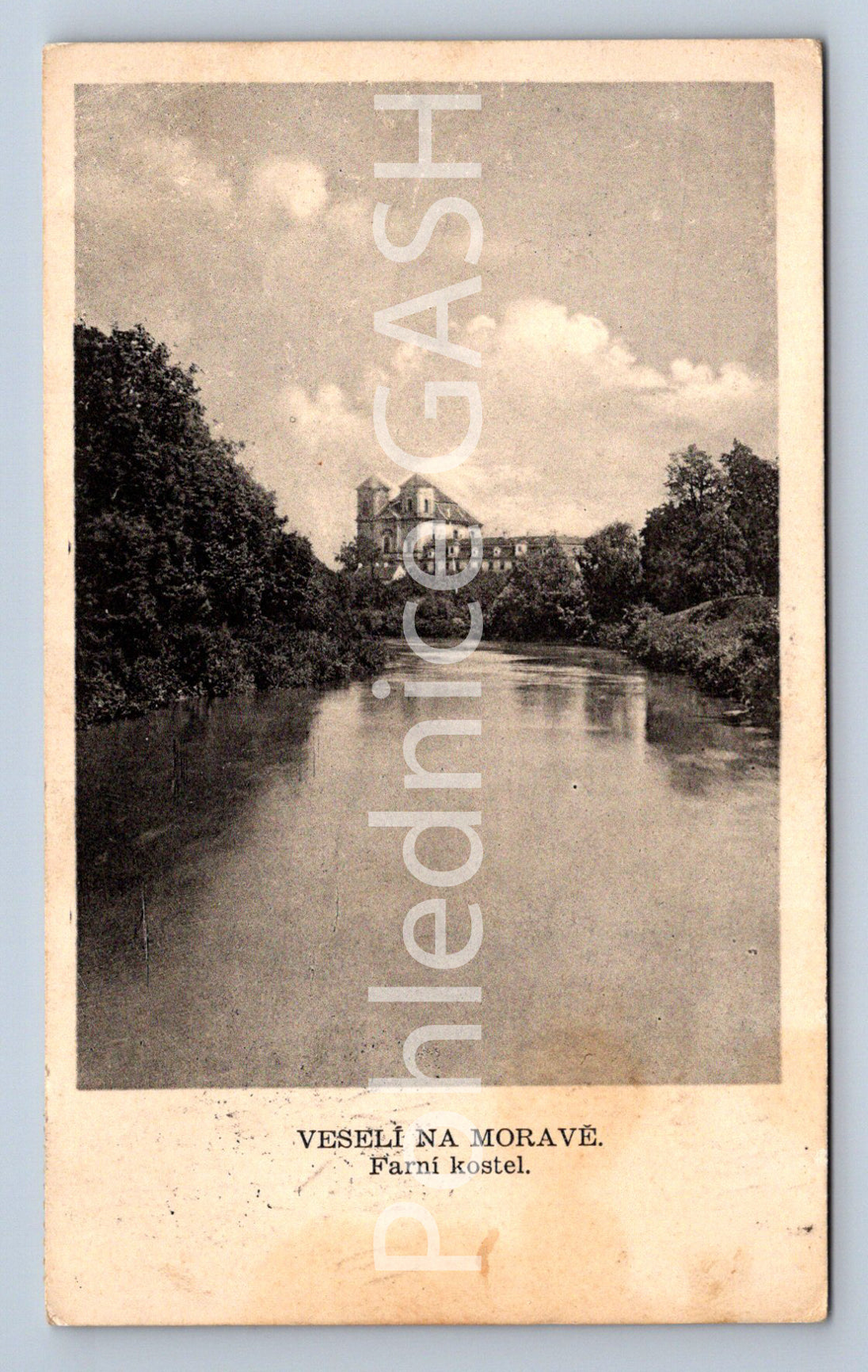 Postcard MERRY CHRISTMAS IN MORAVIA - PARISH CHURCH (ST7391)