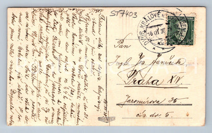 Postcard ELBE VALLEY DAM IN TĚŠNOV (ST7403)