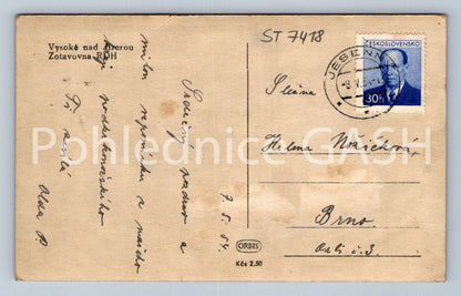 Postcard VYSOKÉ NAD JIZEROU - CONvalescence (ST7418)