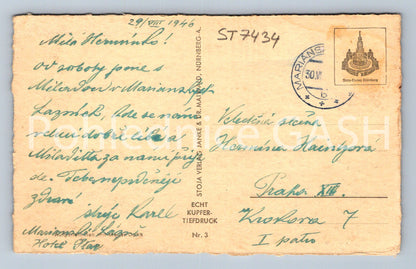 Postcard MARIANSKÉ LÁZNĚ (ST7434)