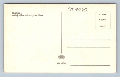 Postcard HUSINEC - BIRTHHOUSE OF MASTER JAN HUS (ST7440)