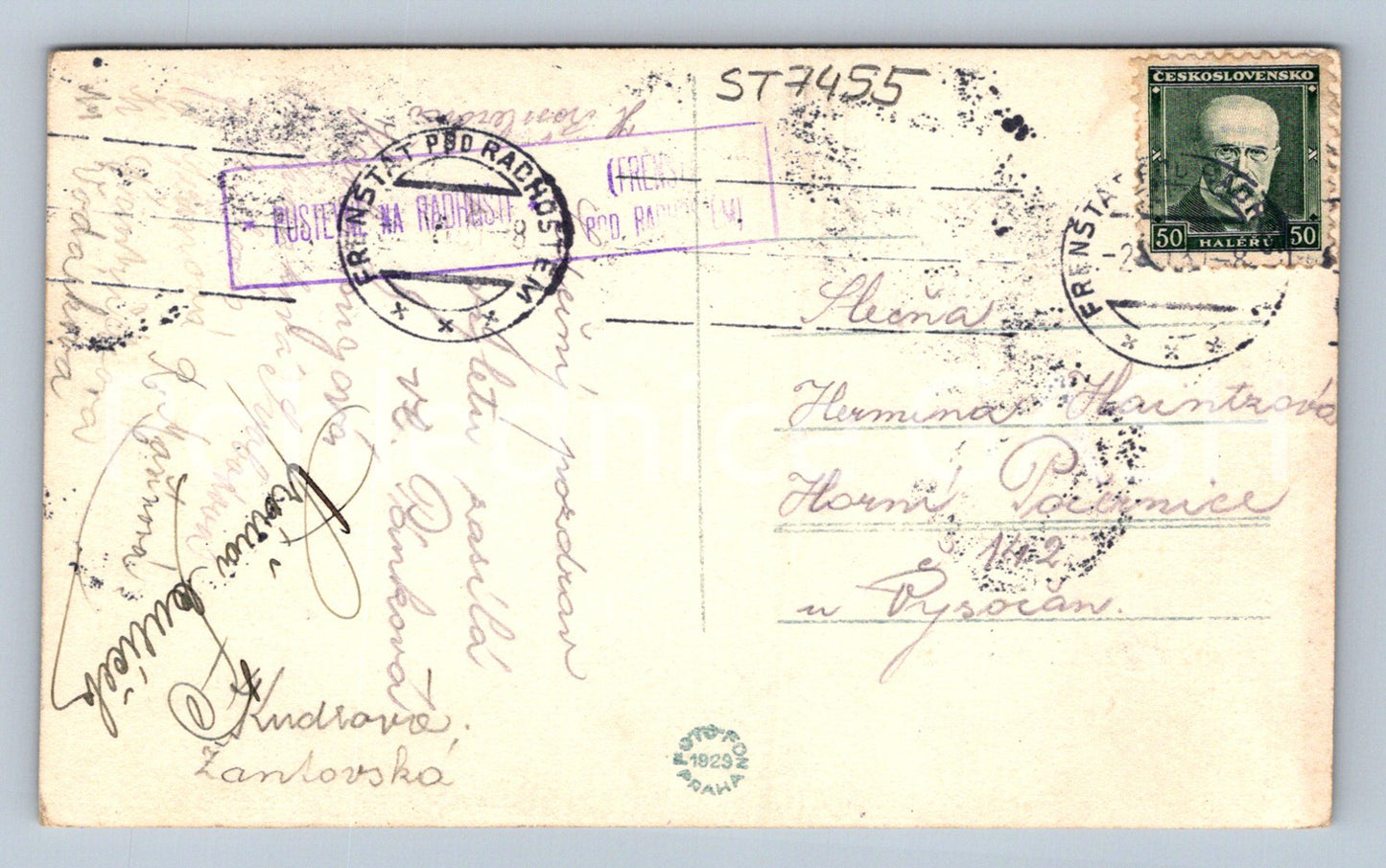 Postcard RADHOŠŤ WITH THE CHAPEL OF CYRIL AND METHODISTS (ST7455)