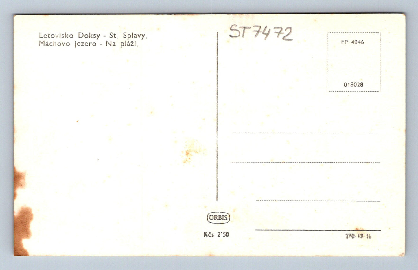 Postcard DOKSY RESORT - MACHOVO LAKE (ST7472)