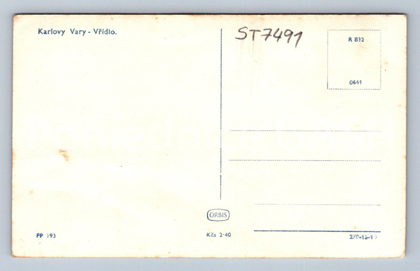 Postcard KARLOVY VARY - SPRING (ST7491)