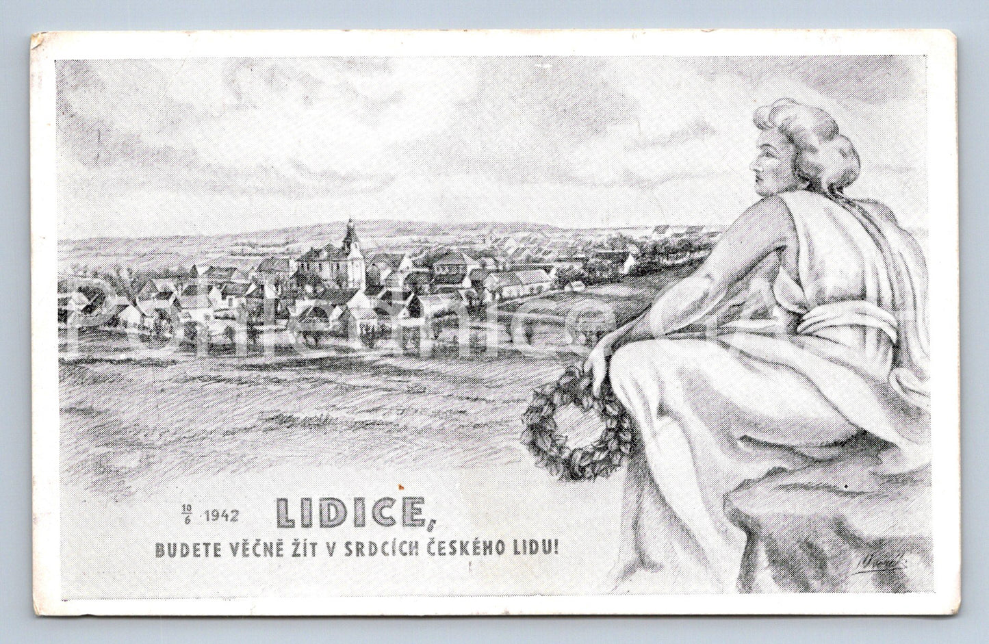 Postcard LIDICE (ST7492)