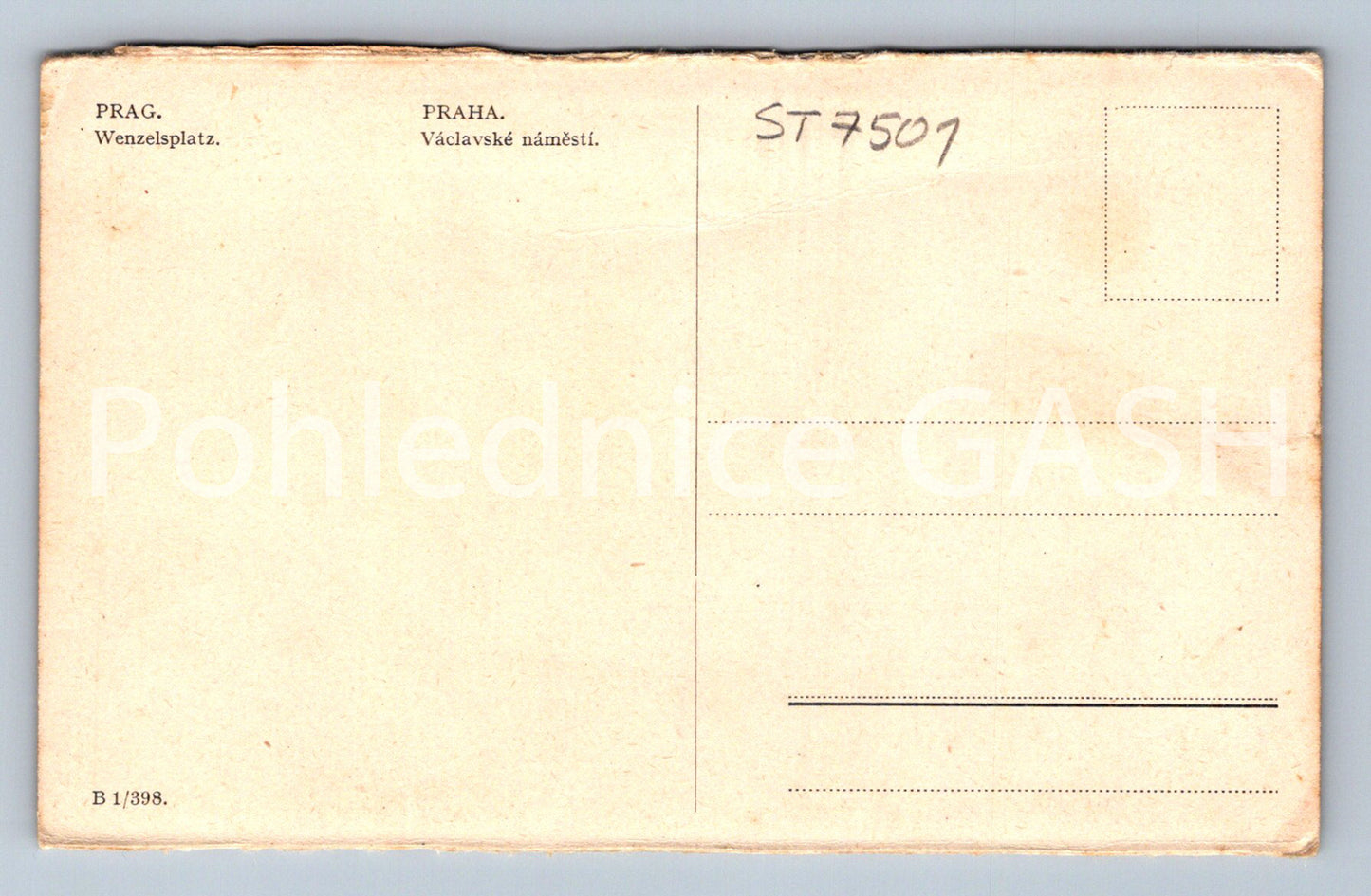 Postcard PRAGUE - WENCESLAWS SQUARE (ST7501)