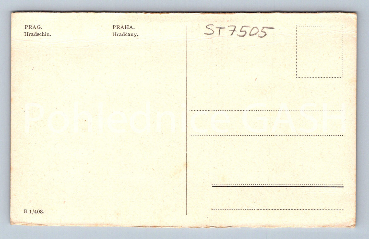Postcard PRAGUE (ST7505)