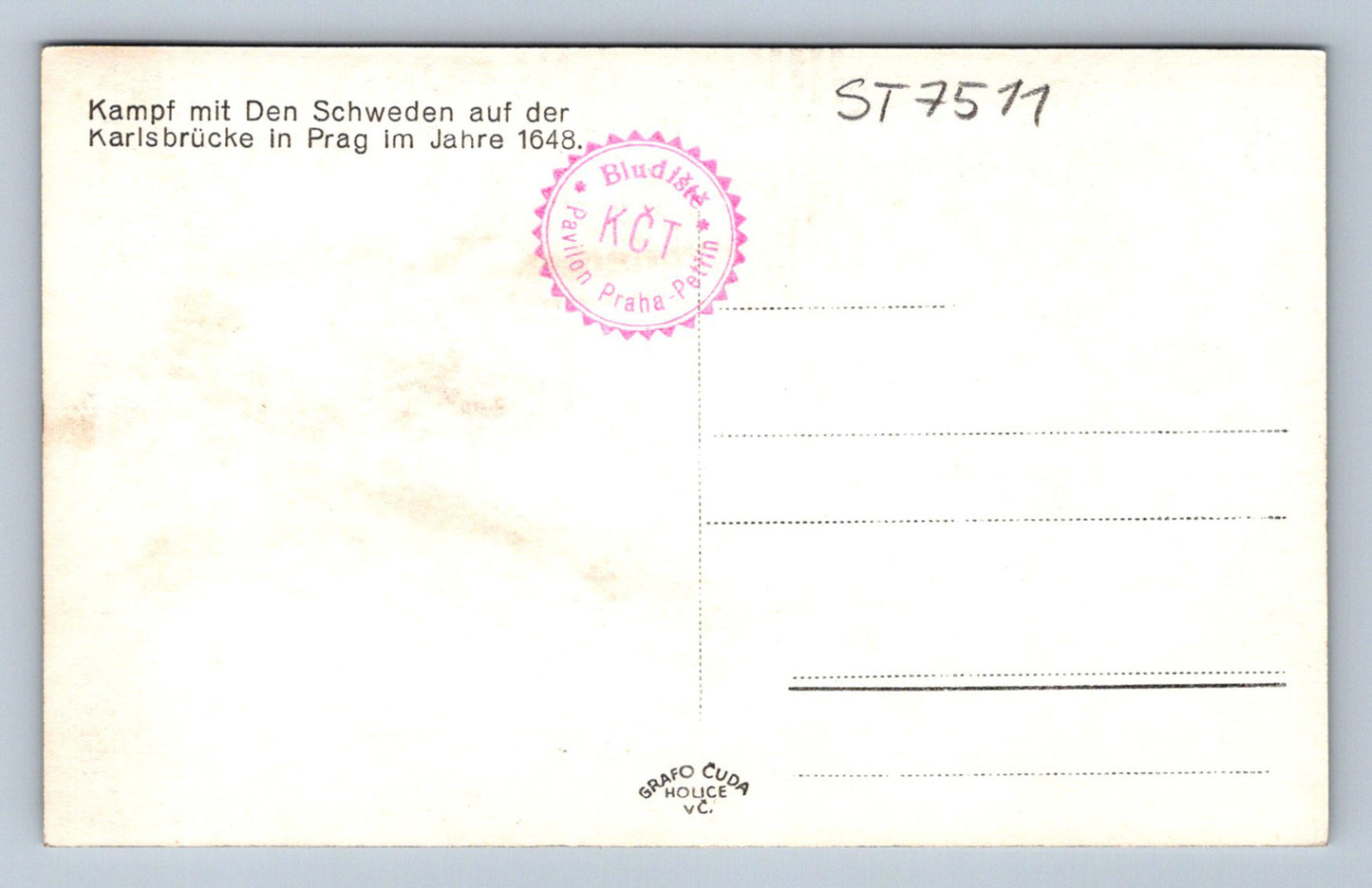 Postcard PRAGUE (ST7511)
