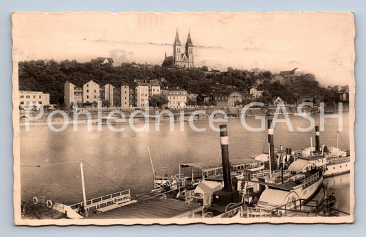 Postcard PRAGUE waterfront (ST7512)