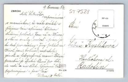 Postcard ZBIROH (ST7528)