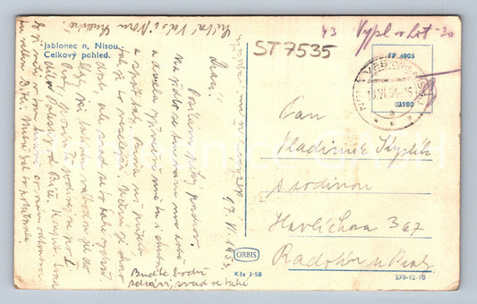 Postcard JABLONEC NAD NISOU (ST7535)