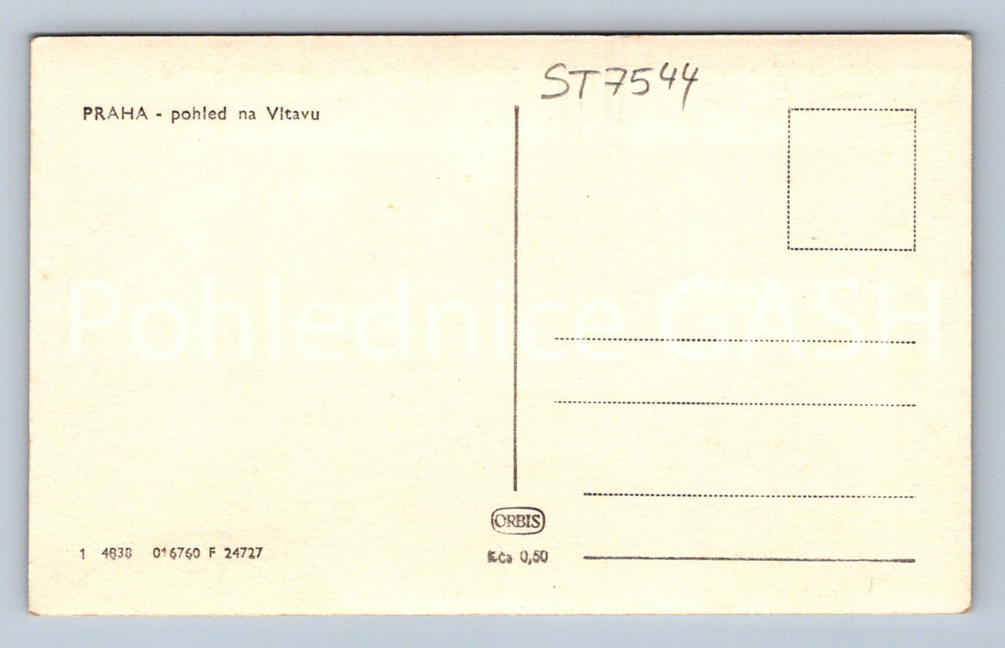 Postcard PRAGUE - VIEW OVER THE VLTAVÁ (ST7544)