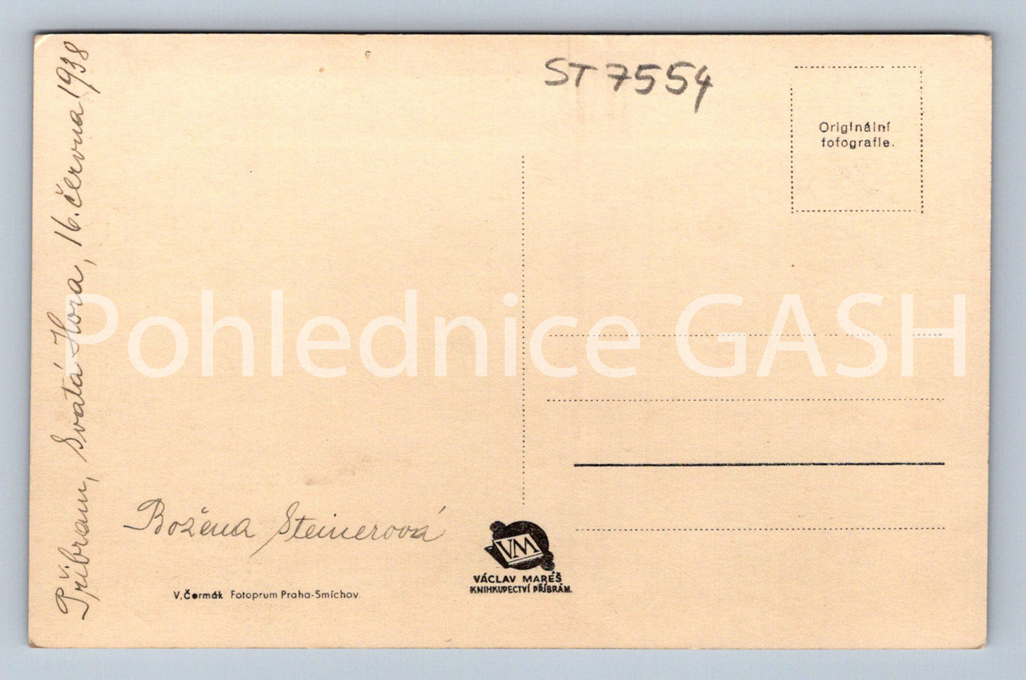 Postcard PRIBRAM (ST7554)