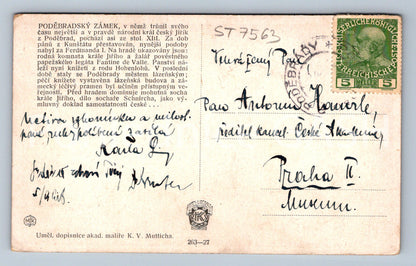 Postcard PODEBRAD CASTLE (ST7563)