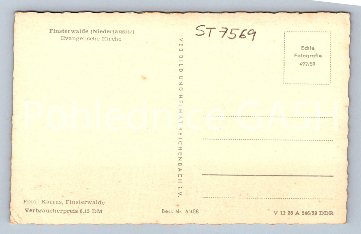 Postcard FINSTERWALDE (ST7569)