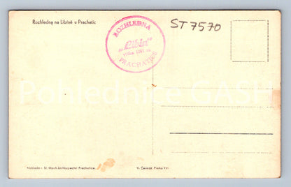 Postcard PRACHATICE - OBSERVATION TOWER ON LIBÍN (ST7570)