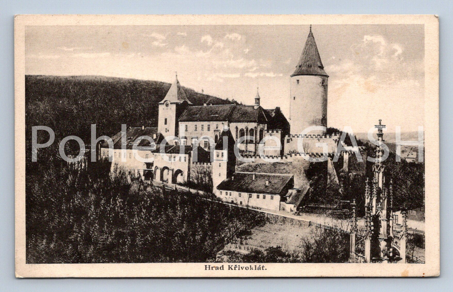 Postcard KŘIVOKLÁT CASTLE (ST7582)