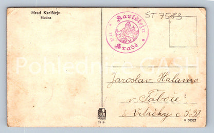 Postcard KARLŠTEJN CASTLE (ST7583)