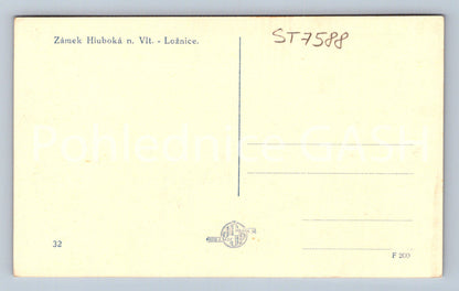 Postcard HLUBOKA NAD VLTAVOU CASTLE (ST7588)