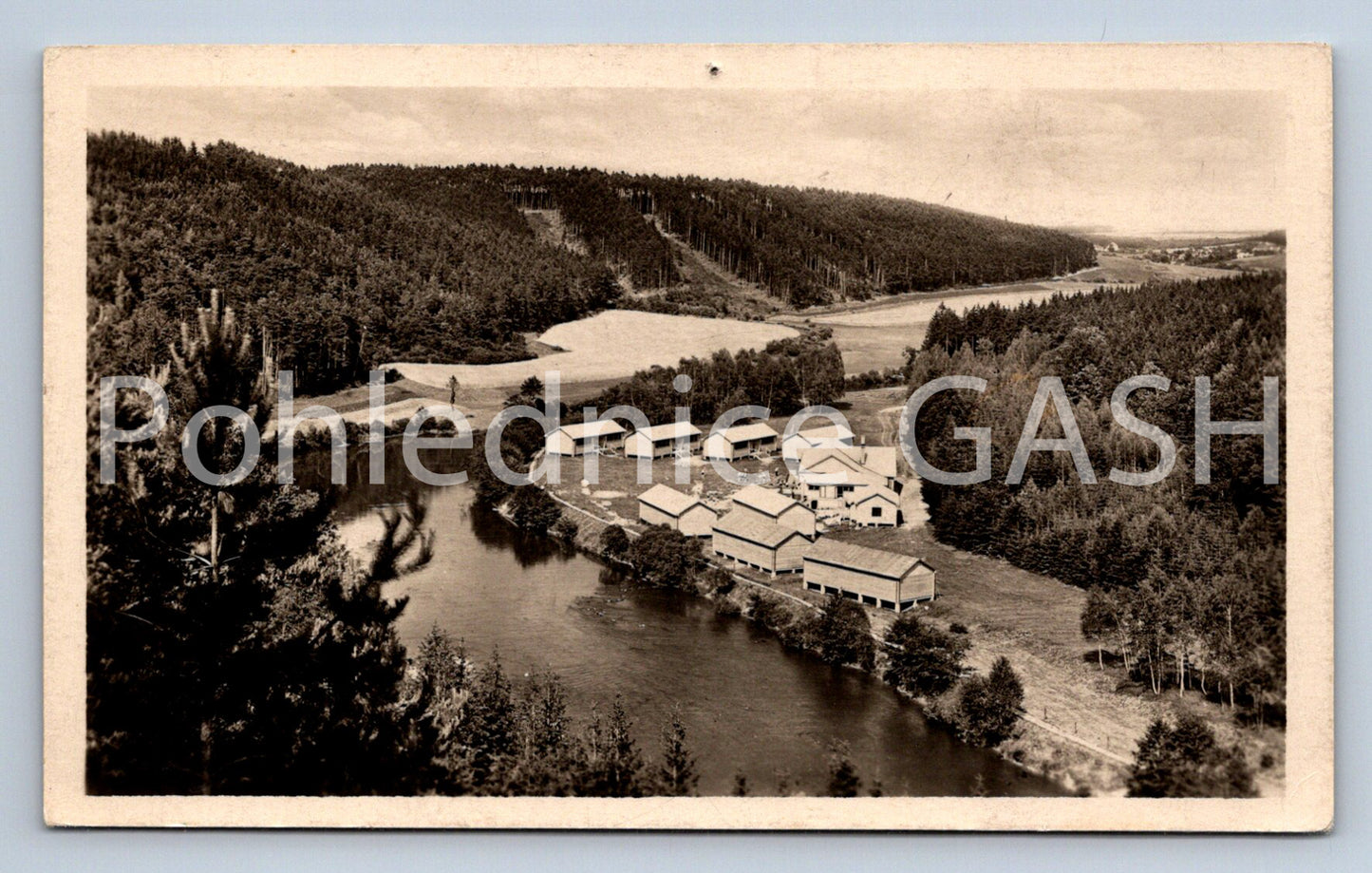 Postcard MID-DAY OVER THE LUŽNICI (ST7714)