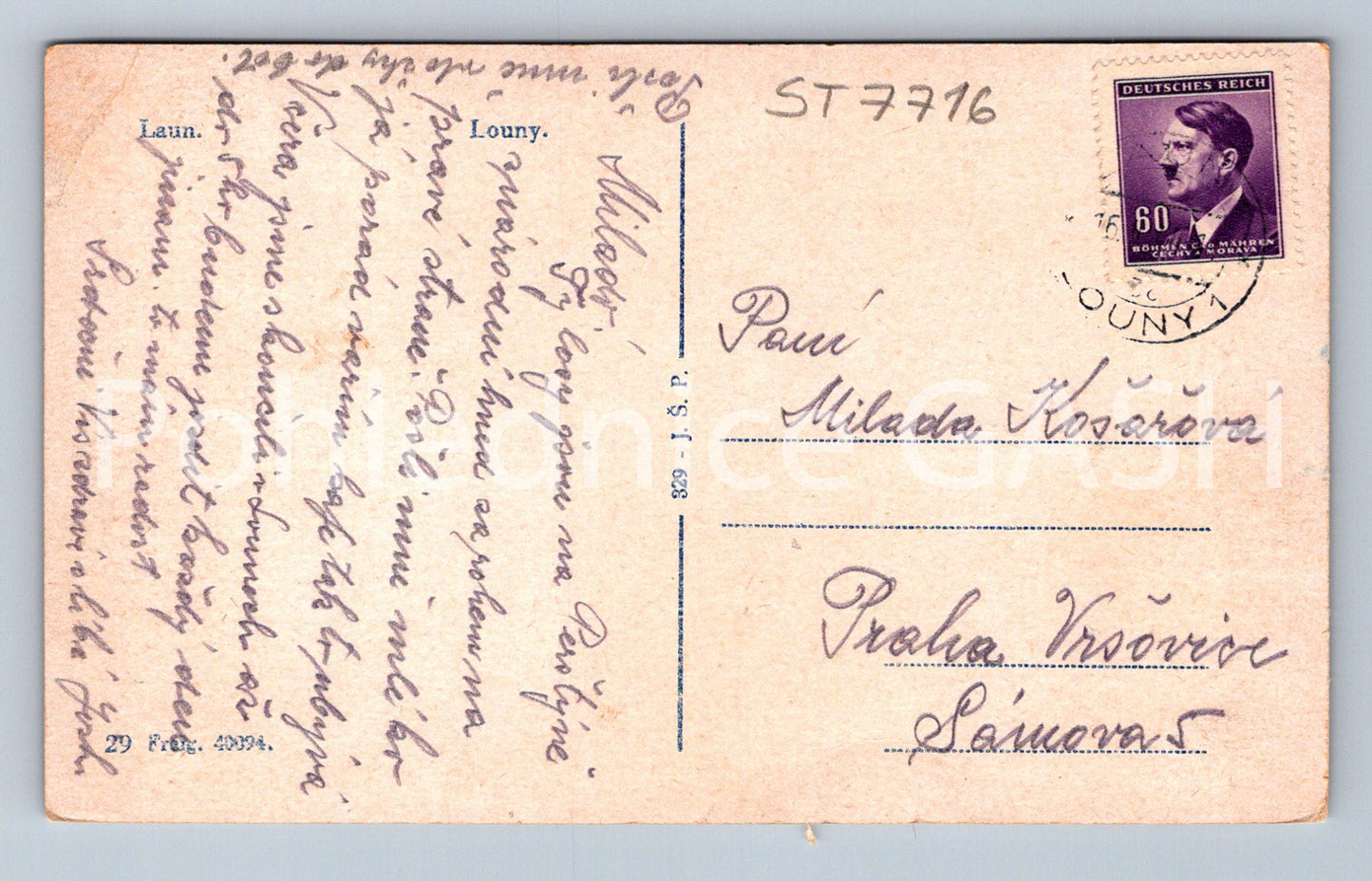 Postcard LOUNY (ST7716)
