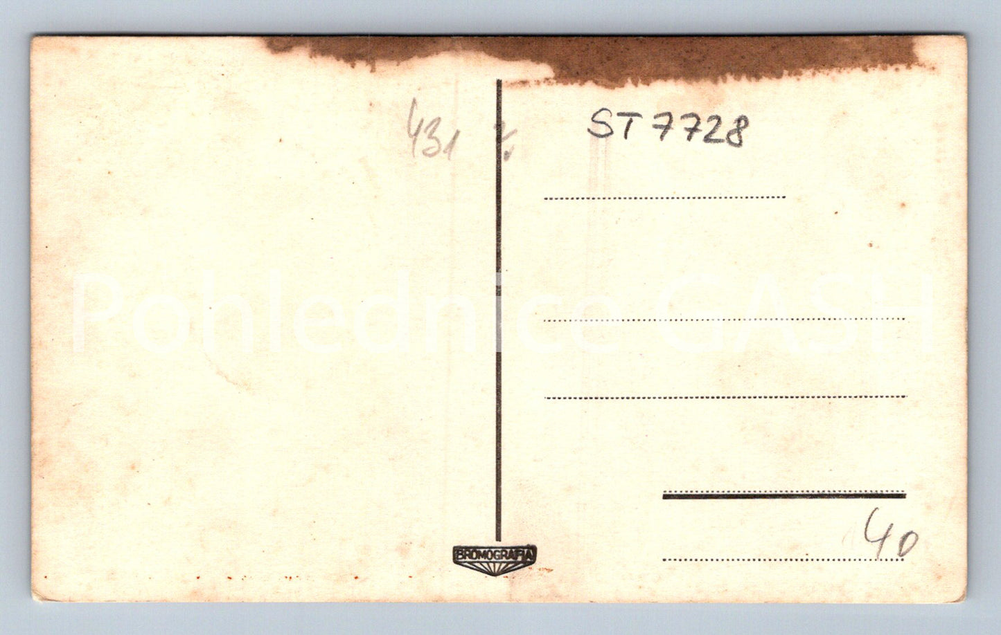 Postcard PERŠTÝN CASTLE (ST7728)