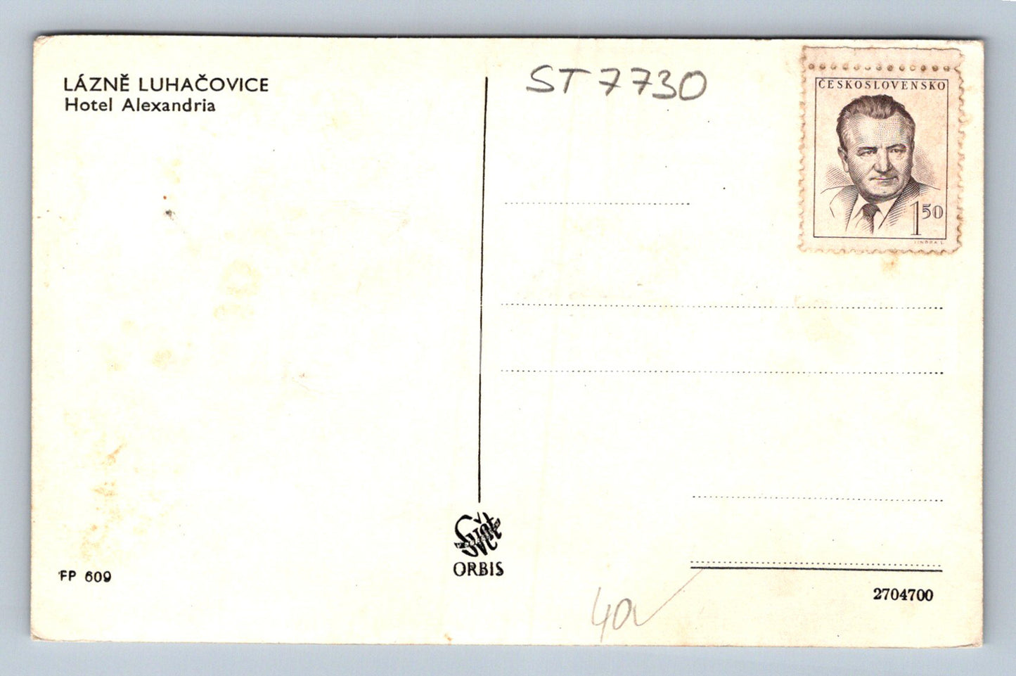 Postcard LÁZNĚ LUHAČOVICE (ST7730)