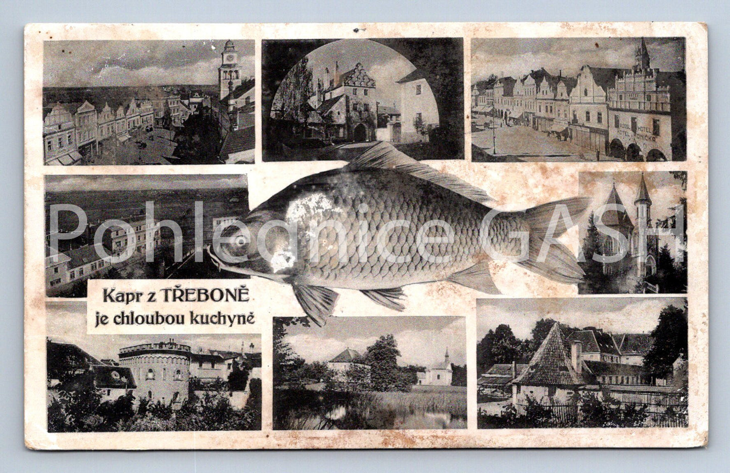 Postcard TŘEBOŇ - COLLAGE (ST7742)