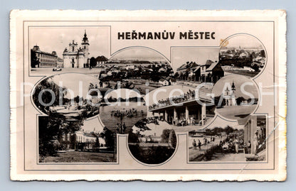 Postcard HEŘMANŮV MĚŠTEC - COLLAGE (ST7781)