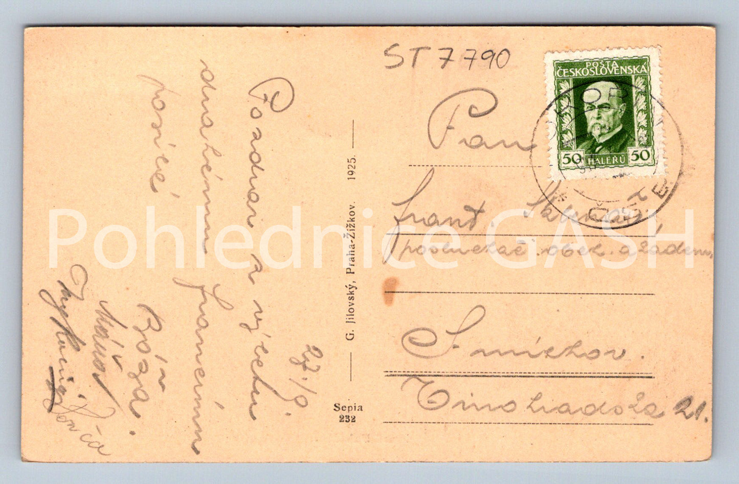 Postcard KOKORÍN CASTLE (ST7790)