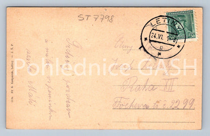 Postcard LÁZNĚ LETINY (ST7798)