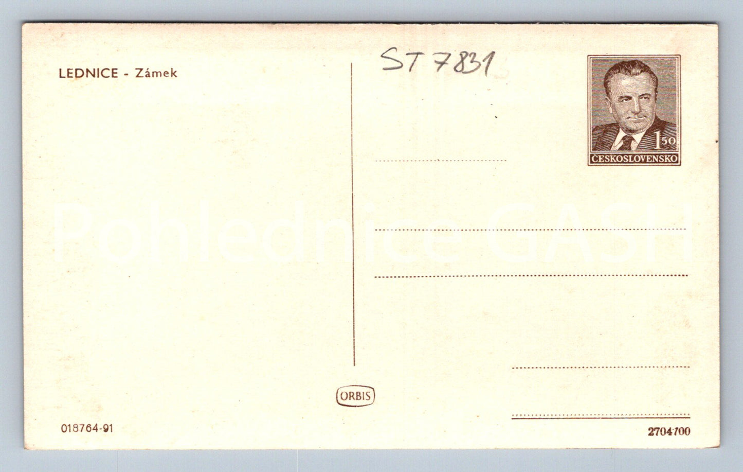 Postcard LEDNICE - CASTLE (ST7831)