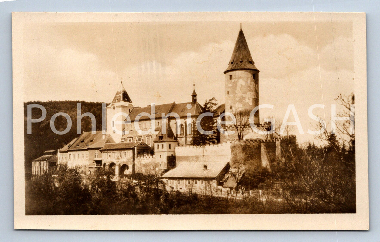 Postcard KŘIVOKLÁT CASTLE (ST7847)