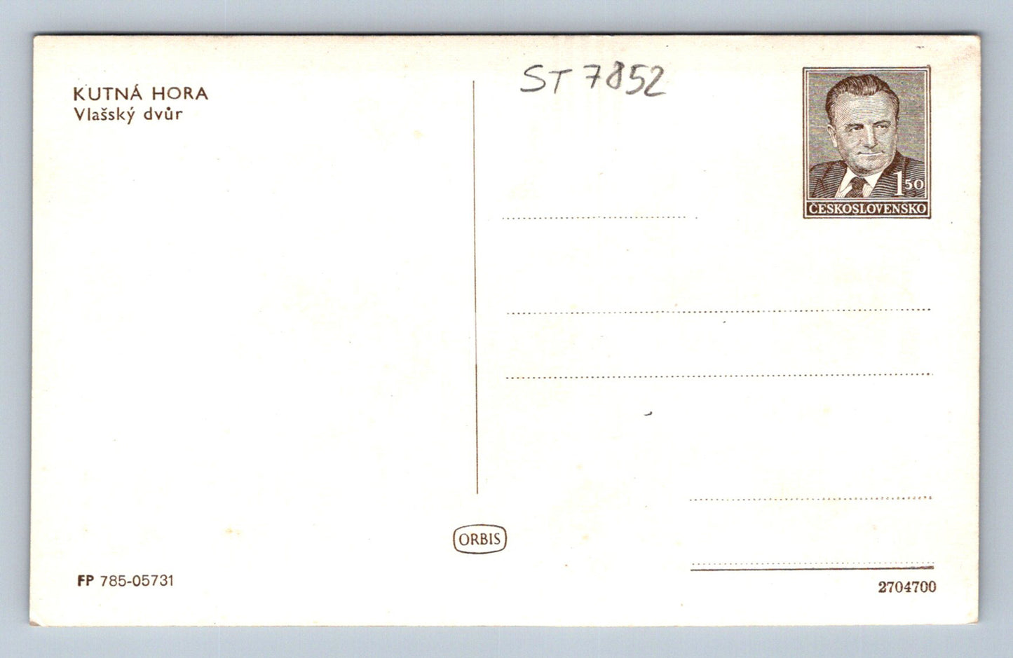 Postcard KUTNÁ HORA (ST7852)