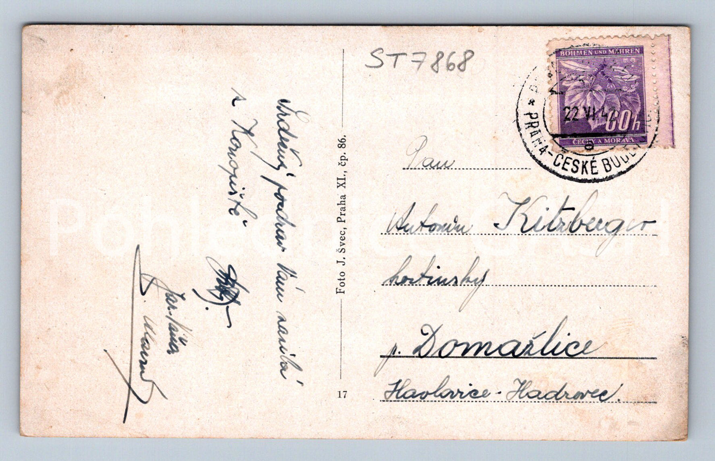 Postcard KONOPIŠTĚ - COLLAGE (ST7868)
