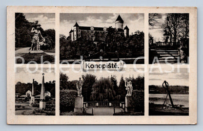 Postcard KONOPIŠTĚ - COLLAGE (ST7868)