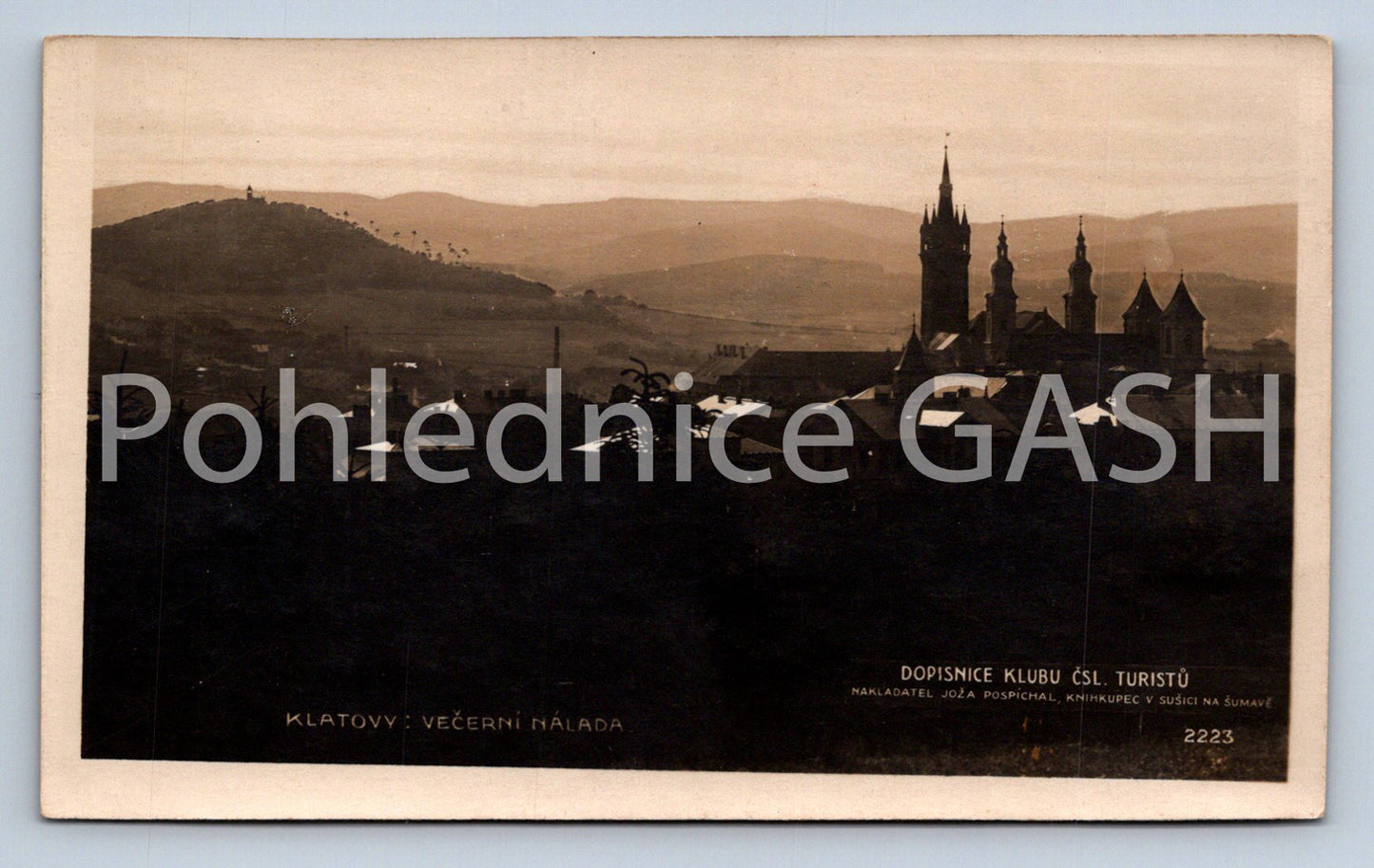 Postcard KLATOVY - EVENING MOOD (ST7870)