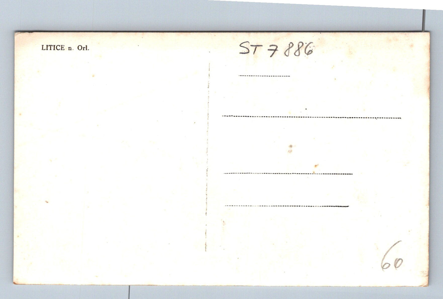 Postcard LITICE NAD ORLICKU (ST7886)