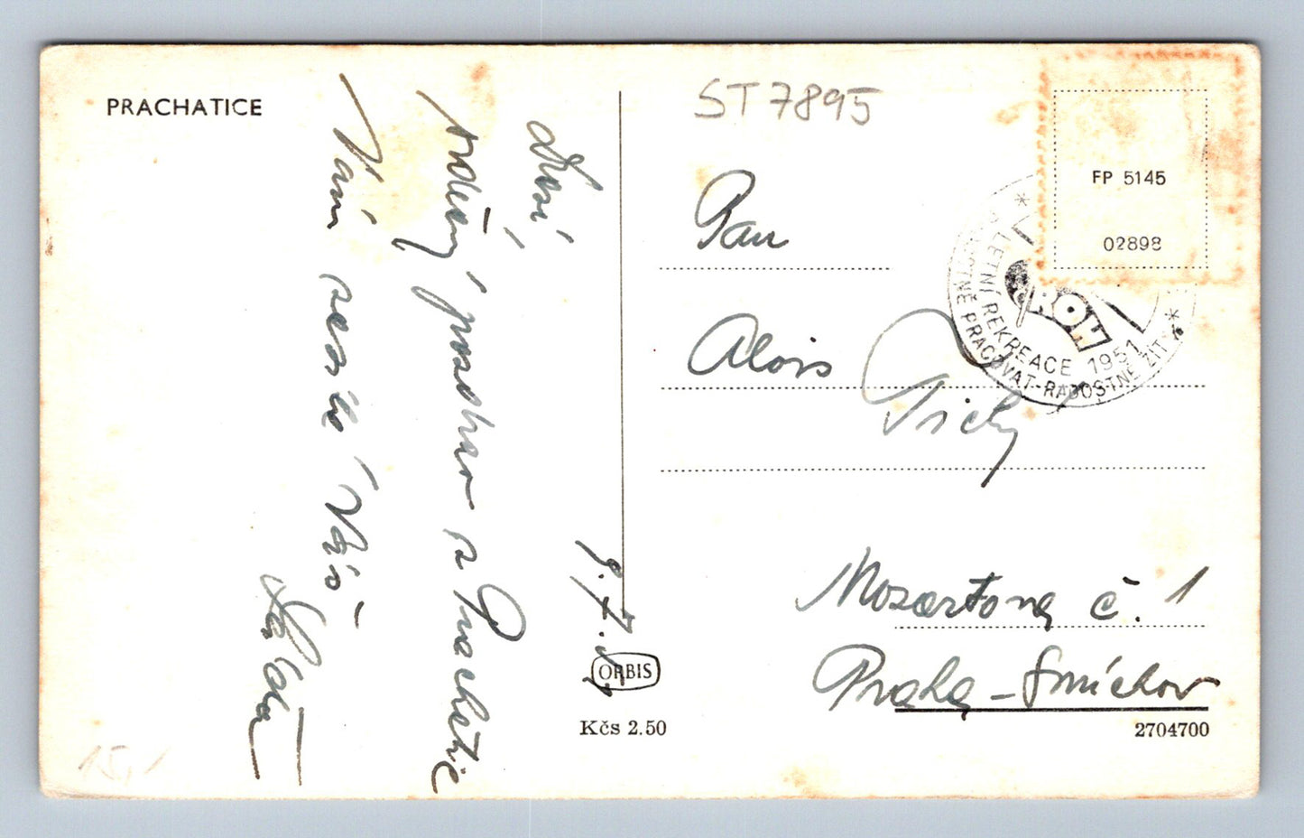 Postcard PRACHATICE (ST7895)