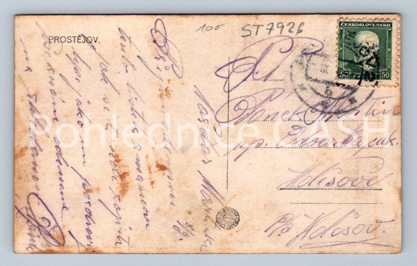 Postcard PROSTĚJOV (ST7926)