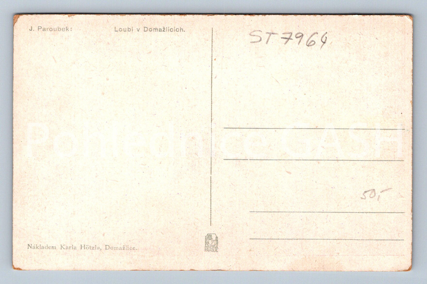 Postcard LOUBÍ V DOMAŽLICÍ (ST7964)